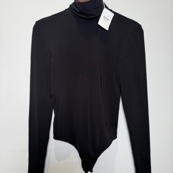 Wolford Black Thong Bodysuit Sz L - Picture 4 of 6